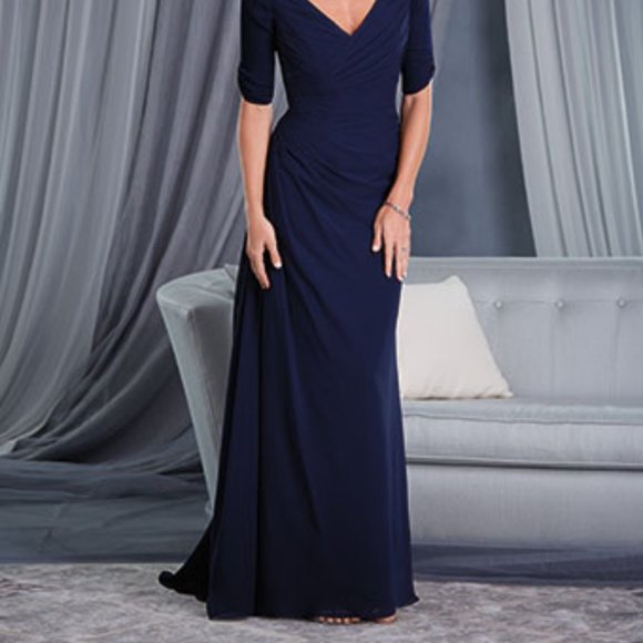 NEW MAROON Claret Mother of the Bride/Groom Elegant Formal Holiday Dress SIZE 10 - Picture 5 of 12